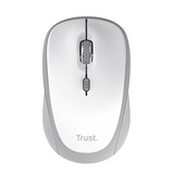 Trust Yvi+ Draadloze Muis Compact Wit, 800-1600 Dpi, 2.4GHz, Bluetooth, Stille Knoppen 