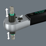 Wera Click-Torque Lock A 6 R/L draaimomentsleutel Zwart/groen, Instelbaar, Torque Lock functie, doorlopende bitopname (1/4"), 2,5-25 Nm
