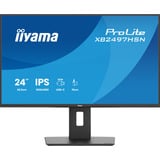 iiyama ProLite XB2497HSN-B1 23.8" monitor Zwart (mat), 100 Hz, HDMI, DisplayPort, USB-C, Audio, LAN