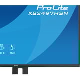 iiyama ProLite XB2497HSN-B1 23.8" monitor Zwart (mat), 100 Hz, HDMI, DisplayPort, USB-C, Audio, LAN