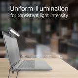 ACT Connectivity Dimbare clip-on laptop LED-lichtbalk led-bar Zwart, USB-voeding, 3000K-6500K