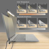 ACT Connectivity Dimbare clip-on laptop LED-lichtbalk led-bar Zwart, USB-voeding, 3000K-6500K