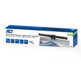 ACT Connectivity Dimbare clip-on laptop LED-lichtbalk led-bar Zwart, USB-voeding, 3000K-6500K