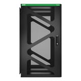 APC NetShelter AR124SM, 24U, wandmontage server rack Zwart/groen, 60(b) x 115,6(h) x 103,7(d) cm, UPS-diepte zijmontage
