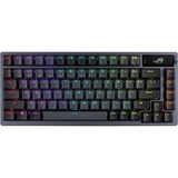 ASUS ROG Azoth RGB mechanisch gaming toetsenbord Gunmetal, US lay-out (QWERTY), ROG NX Red, 80% (TKL)	, Hot-swappable, Bluetooth, 2.4 GHz, USB 2.0