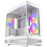 Antec C2M ARGB White mini tower behuizing Wit | 1x USB-A | 1x USB-C | Tempered Glass