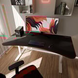Arozzi Arena Gaming Desk - White Wit