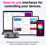 Athom Homey Pro (2026) Basisstation + Energy Dongle + Ethernetadapter set Zwart