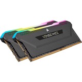 Corsair 16 GB DDR4-3200 (2x 8 GB) Kit werkgeheugen Zwart, CMH16GX4M2E3200C16, Vengeance RGB PRO SL, XMP 2.0