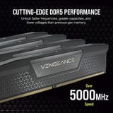 Corsair 64 GB DDR5-6000 (2x 32 GB) Dual-Kit werkgeheugen Zwart, CMH64GX5M2D6000C40, Vengeance, RGB, XMP 3.0