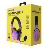 Hator Hyperpunk 3 Wireless - Cyber-Violet over-ear gaming headset Paars, 2.4GHz / Bluetooth 5.4 / USB-C