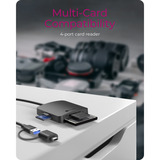 ICY BOX IB-CR302-CU3 4-in-1 kaartlezer Zwart