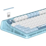 Iqunix OG80 Wintertide Wireless Mechanical Keyboard Lichtblauw, US lay-out (QWERTY), Cherry MX Red, 80% (TKL)	, RGB leds, 80% (TKL), Hot-swappable, PBT, 2.4GHz | Bluetooth 5.1 | USB-C