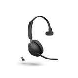 Jabra Evolve2 65, MS Mono on-ear headset Zwart, Microsoft Teams, Bluetooth