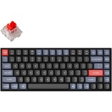 Keychron K2 Pro-G1, toetsenbord Zwart, US lay-out, Keychron K Pro Red, White leds, 75%, Double-shot PBT, hot swap, Bluetooth 5.1