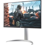 LG 27UP650-W 27" 4K Ultra HD Gaming Monitor Zilver, 2x HDMI, 1x DisplayPort