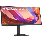 LG UltraWide 34U650A-B 34" curved gaming monitor Zwart, 2x HDMI, DisplayPort, 3x USB-A, USB-C, RJ-45