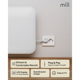 Mill Steel paneelverwarming IB250, 250 Watt convector Wit