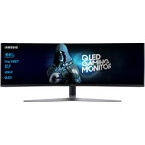 SAMSUNG LC49RG90SSRXEN 48.8" Curved Gaming Monitor Donkergrijs, HDMI, 2x DisplayPort, 4x USB-A 3.2 (5 Gbit/s)