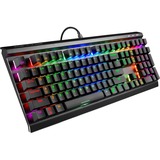 Sharkoon SKILLER SGK60, gaming toetsenbord Zwart, US lay-out, Kailh box Red, RGB leds