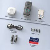 Swann EVO draadloze videodeurbel + SwannShield AI Voice Assistant Zwart