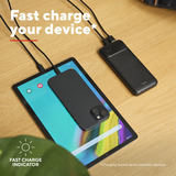 Trust Avala Snelle PD-powerbank, 10.000 mAh Zwart, USB-C