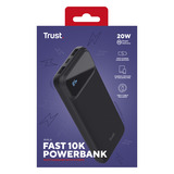 Trust Avala Snelle PD-powerbank, 10.000 mAh Zwart, USB-C