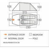 Vango F10 Xenon UL 2 tent Groen