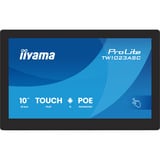iiyama ProLite TW1023ASC-B3P 10.1" Public Display Zwart, Touch, mini HDMI, USB, LAN + PoE, Audio, Android 13