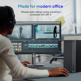 ASUS ExpertCenter P500 Mini Tower P500MV-13420H072X pc-systeem Donkergrijs | Core i5-13420H | UHD Graphics | 16 GB | 512 GB SSD