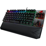 ASUS ROG Strix Scope TKL Deluxe RGB gaming toetsenbord Zwart, US lay-out (QWERTY), Cherry MX Red, 80% (TKL)	