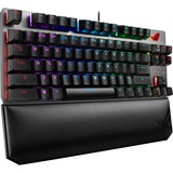 ASUS ROG Strix Scope TKL Deluxe RGB gaming toetsenbord Zwart, US lay-out (QWERTY), Cherry MX Red, 80% (TKL)	