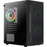 Aerocool Trinity Mini v3 mini tower behuizing Zwart | 3x USB-A | RGB | Window