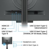 BenQ RD280UA 28.2" 4K Ultra HD monitor Zwart, 1x DisplayPort, 1x HDMI, 2x USB-C, 3x USB-A