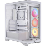 Corsair 3500X LX-R RGB iCUE LINK midi tower behuizing Wit | 2x USB-A | 1x USB-C | Tempered Glass