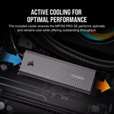 Corsair MP700 PRO SE met koeler 2 TB SSD PCIe 5.0 x4 NVMe 2.0, M.2 2280 