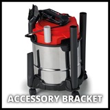 EINHELL TC-VC 1812/1 S Nat-/Droogzuiger nat- en droogzuiger Rood/zilver