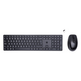 HP 650 draadloze toetsenbord- en muiscombinatie desktopset Zwart, EU lay-out (QWERTY), Membraan, 100%, 4000 dpi, 2.4 GHz