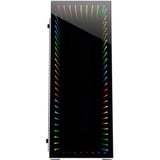 Inter-Tech X-908 Infini2 White midi tower behuizing Wit | 2x USB-A | 2x USB-C | RGB | Window