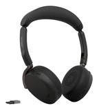 Jabra Evolve3 65 Flex UC on-ear headset Zwart, USB-A with Dongle, Bluetooth 5.3