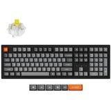 Keychron K10 Max-H4 RGB mechanisch toetsenbord Zwart, US lay-out (QWERTY), Keychron Super Banana, 100%, RGB leds, OSA Double-shot PBT, hot swap, USB-C | 2.4 GHz | Bluetooth 5.1