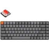 Keychron K3 Max-B1 RGB mechanisch toetsenbord Zwart, US lay-out (QWERTY), Gateron Low Profile 2.0 Mechanical Red, 75%, RGB leds, Double-shot PBT, 2.4GHz | Bluetooth 5.1 | USB-C