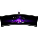 LORGAR Pro 34MP1 34" Curved UltraWide gaming monitor Zwart/grijs, HDMI, DisplayPort, USB C, Audio