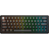 MOUNTAIN Everest 60 RGB mechanisch gaming toetsenbord Zwart, US lay-out (QWERTY), MOUNTAIN Tactile 55, 60%, RGB leds, Double Shot PBT Keycaps, Hot-Swap