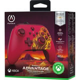 PowerA Advantage controller met kabel voor de Xbox Series X|S - Rood vuur Rood, Xbox Series X|S, Xbox One, Pc