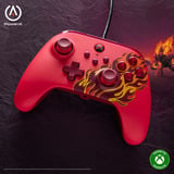 PowerA Advantage controller met kabel voor de Xbox Series X|S - Rood vuur Rood, Xbox Series X|S, Xbox One, Pc