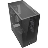 Sharkoon SK6 ARGB midi tower behuizing Zwart | 2x USB-A | RGB | Tempered Glass