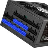 SilverStone SST-ST1100-TI v2.0 modulaire 1100 watt voeding  Zwart, 8x PCIe