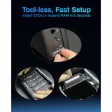 TerraMaster F4 SSD nas Zwart, 1x 5GbE, HDMI, USB