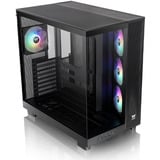 Thermaltake  midi tower behuizing Zwart | 2x USB-A | 1x USB-C | RGB | Window
